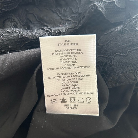 Tory Burch Black Lace Skirt Size 0 - Picture 8 of 8